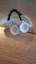 Porseleinen houdertje/vaasje voor 2 bloemen, Antiek en Kunst, Antiek | Porselein, Ophalen