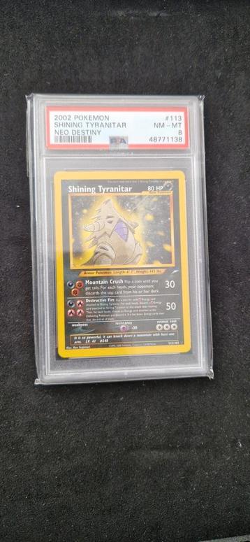 Shining Tyranitar beschikbaar voor biedingen