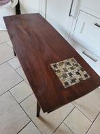 Vintage Louis van teeffelen salontafel nette staat met tegel, Huis en Inrichting, Tafels | Salontafels, Ophalen, 100 tot 150 cm