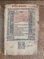 Sallustius, 1519, post-incunabel met vele houtsnedes, Ophalen of Verzenden