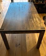 Houten eettafel, Huis en Inrichting, Tafels | Eettafels, Ophalen, Gebruikt, 100 tot 150 cm, Vijf personen of meer