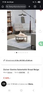 Nieuwe ovale Zuiver salontafel, Ophalen of Verzenden