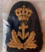 Marine Oude Pet Embleem Adelborst, Verzenden, Marine, Nederland, Embleem of Badge