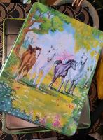 Oud groot paarden blik., Verzamelen, Blikken, Ophalen of Verzenden, Zo goed als nieuw, Overige merken