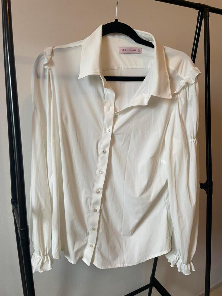 Studio Anneloes blouse maat XL, Kleding | Dames, Blouses en Tunieken, Zo goed als nieuw, Maat 42/44 (L), Wit, Ophalen of Verzenden