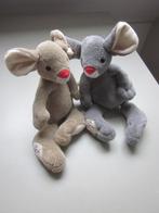 Clini Clowns pluche muis knuffels in bruin/ grijs, groot/kle, Ophalen of Verzenden, Zo goed als nieuw, Overige typen
