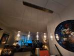 Moderne hanglamp met kristallen elementen, Huis en Inrichting, Lampen | Hanglampen, Ophalen, Zo goed als nieuw, Glas, 75 cm of meer