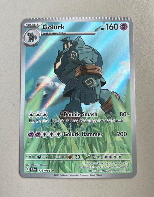 Golurk 123/086 Crimp Error (bovenkant), Hobby en Vrije tijd, Verzamelkaartspellen | Pokémon, Zo goed als nieuw, Losse kaart, Ophalen of Verzenden
