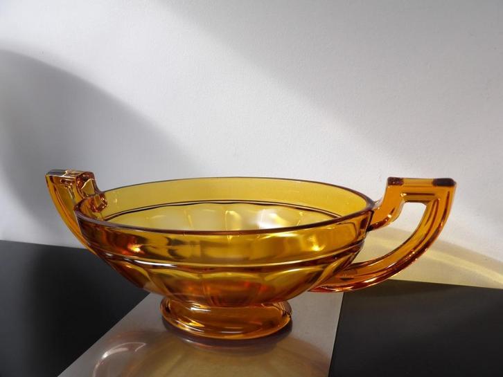 Art Deco Coupe Val st Lambert, Noemie/Ovaal, Antiek en Kunst, Antiek | Glas en Kristal, Ophalen of Verzenden