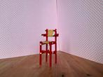Oud miniatuur Gerrit Rietveld kinderstoel.Poppenhuis🏠, Ophalen of Verzenden, Gebruiksvoorwerp