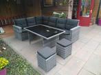Tuinset, Tuin en Terras, Tuinsets en Loungesets, Ophalen, Gebruikt, 6 zitplaatsen, Aluminium
