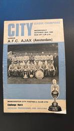 Manchester City-Ajax Amsterdam programma 30-10-1968, Verzenden, Zo goed als nieuw, Ajax, Boek of Tijdschrift