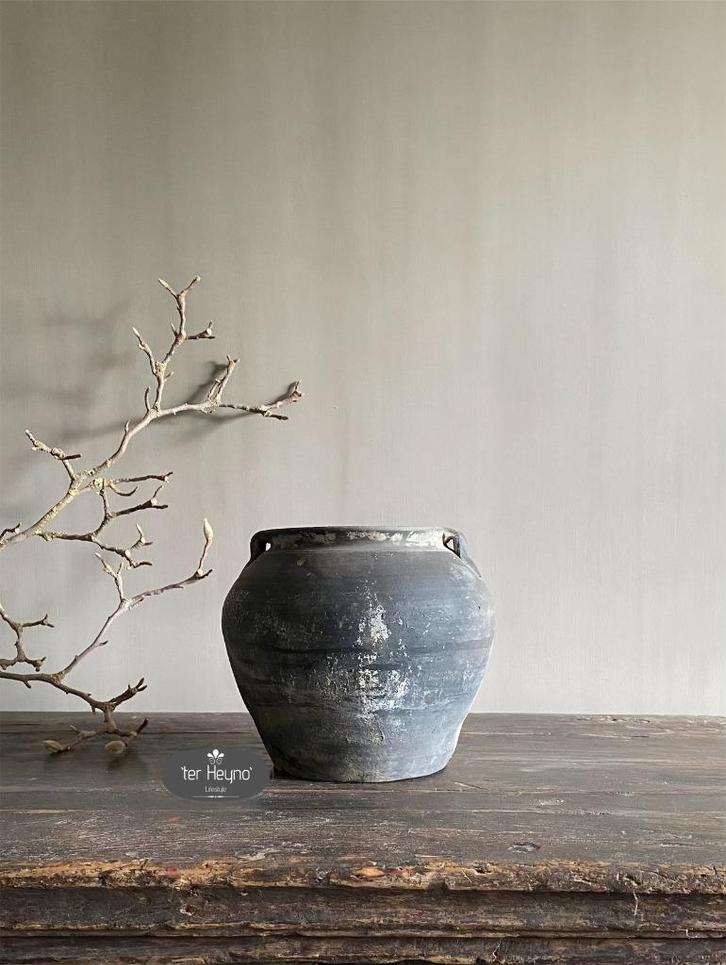Oud Chinees potje kruikje met oren stoer sober landelijk, Huis en Inrichting, Woonaccessoires | Overige, Nieuw, Verzenden