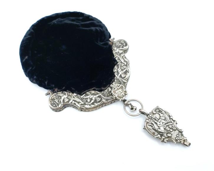 Zilveren tasbeugel, A. de Groot-Boersma / Sneek, 19e eeuws., Antiek en Kunst, Antiek | Goud en Zilver, Zilver, Verzenden