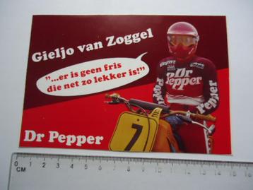 sticker oud Motorcross Gieljo van Zoggel Dr Pepper frisdrank beschikbaar voor biedingen