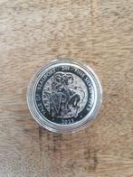 Erg mooie Tudor Beasts 2 oz zilveren verzamelmunt 2023, Postzegels en Munten, Edelmetalen en Baren, Ophalen of Verzenden, Zilver
