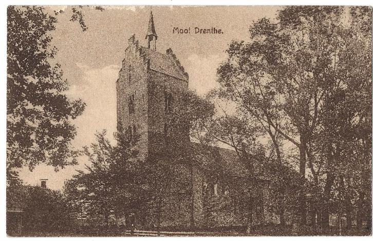 Anloo, Oudste Kerk in Drenthe, Verzamelen, Ansichtkaarten | Nederland, Gelopen, Drenthe, 1920 tot 1940, Verzenden