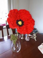 Zelfgemaakte klaproos papaver, Hobby en Vrije tijd, Ophalen of Verzenden, Zo goed als nieuw