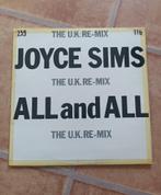 12'' Joyce Sims - All and All ( U.K. remix ), Ophalen of Verzenden, 1980 tot 2000, Gebruikt
