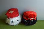 2 grote vintage AH sinterklaas en zwarte piet wuppies, ø 22, Diversen, Sinterklaas, Ophalen of Verzenden, Gebruikt
