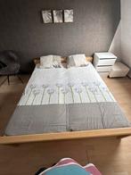 Tweepersoonsbed 180x200, Ophalen, Gebruikt, Bruin, Tweepersoons