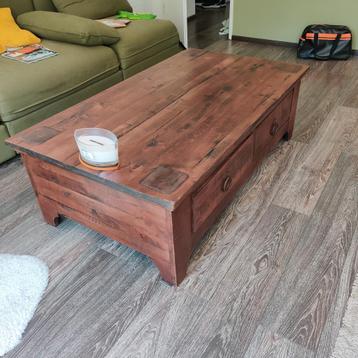 Teak Houten Salontafel - 140x80x45cm beschikbaar voor biedingen