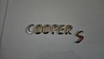 OEM Cooper S achterklep embleem logo origineel Mini, Auto-onderdelen, Gebruikt, Achterklep, Ophalen of Verzenden, Mini