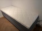 Avek Boxspring met nieuwe topper 90x210, Ophalen, Grijs, 90 cm, Eenpersoons