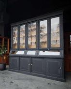 Prachtige antieke winkelvitrine | Zwarte Grutterskast #2642