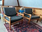 2 Prachtige Illum Wikkelso Leren Fauteul Stoelen Chair Stoel, Huis en Inrichting, Fauteuils, Ophalen of Verzenden, Zo goed als nieuw