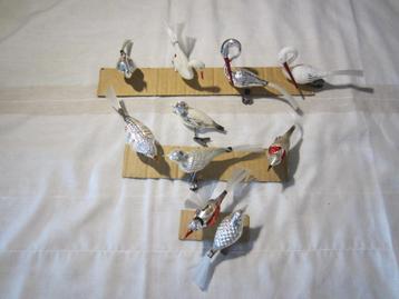 Oude - Vintage - Retro - Zilveren Vogels Boomversiering  beschikbaar voor biedingen