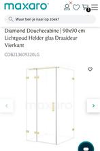 Douchecabine - Helder glas, Draaideur, Vierkant, Huis en Inrichting, Ophalen, Overige typen, Nieuw, Minder dan 100 cm