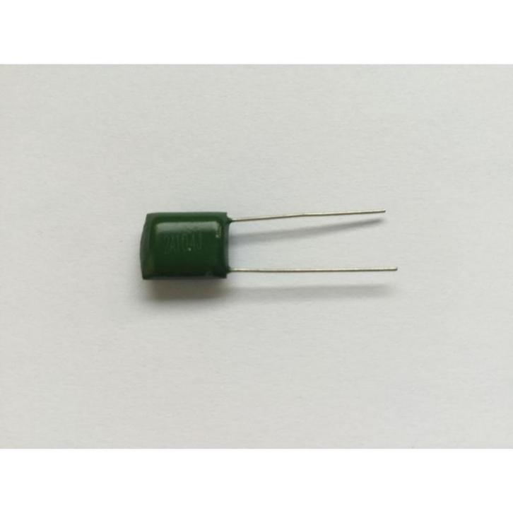 Groene 0.1 Uf condensator capacitor 100v model 2a104j, Muziek en Instrumenten, Instrumenten | Onderdelen, Nieuw, Elektrische gitaar