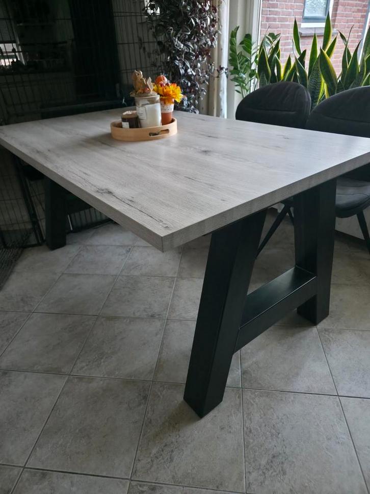 Eetkamertafel, Huis en Inrichting, Tafels | Eettafels, Gebruikt, 50 tot 100 cm, Rechthoekig, Ophalen