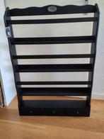 Bordenrek/wandrek Riverdale zwart massief hout nieuw, Ophalen, Nieuw, Minder dan 150 cm, Minder dan 100 cm