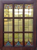 Glas in lood - art nouveau, Antiek en Kunst, Curiosa en Brocante, Ophalen