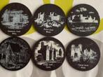 Vintage Welsh stenen onderzetters set van 6 in doos, Ophalen of Verzenden, Nieuw, Glas of Kopje