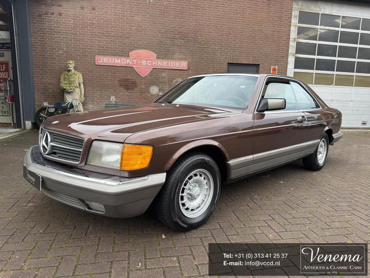 Mercedes-Benz S-klasse 380 SEC, Auto's, Mercedes-Benz, Particulier, Te koop, S-Klasse, Metallic lak, Open dak, Benzine, Coupé