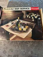 Plateau Bar Service, Huis en Inrichting, Woonaccessoires | Dienbladen, Ophalen of Verzenden, Zo goed als nieuw, Rond, Hout
