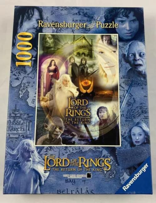 Lord of the Rings Return of the King puzzel 1000 st compleet, Hobby en Vrije tijd, Denksport en Puzzels, Zo goed als nieuw, Ophalen of Verzenden