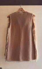 Beige roze  bont gilet, Kleding | Dames, Ophalen of Verzenden, Zo goed als nieuw, Maat 38/40 (M), Beige