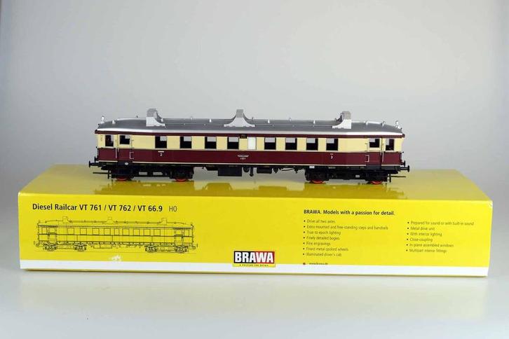 Brawa VT 66.9 Diesel Loc HO Digitaal DCC met sound (44418), Hobby en Vrije tijd, Modeltreinen | H0, Zo goed als nieuw, Locomotief