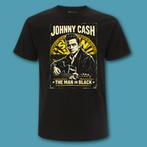 Johnny Cash - The Man in Black T-shirt, Verzenden, Zwart, Nieuw, Overige maten