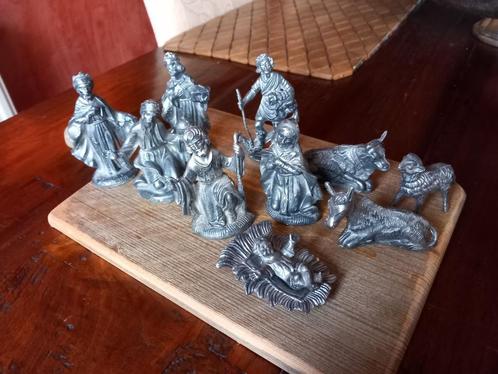 Kerststal Tin / Metaal, Antiek en Kunst, Antiek | Tin, Verzenden