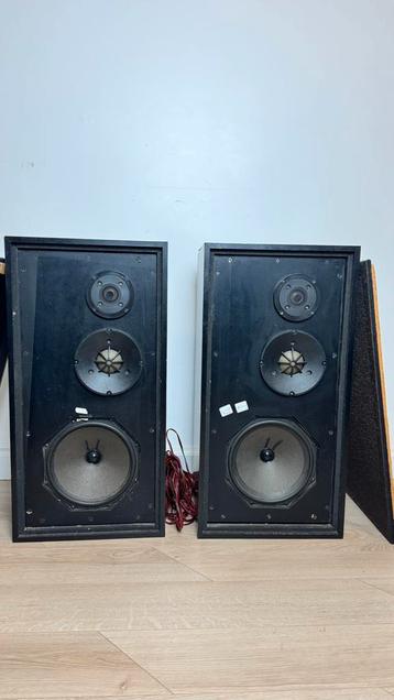 Vintage Philips 3-weg speakers – warme klank, jaren 70 stijl beschikbaar voor biedingen