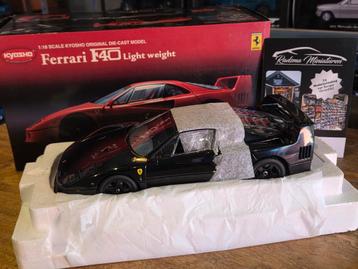Ferrari F40 Light Weight - Black - 1:18 Kyosho beschikbaar voor biedingen