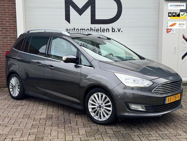 Ford Grand C-Max 1.0 Titanium 7p. -1e eigenaar-Trekhaak-LED, Auto's, Ford, Bedrijf, Te koop, Grand C-Max, ABS, Airbags, Airconditioning