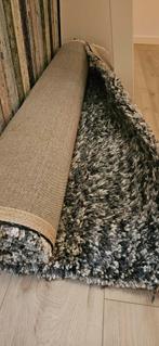 Handgetuft vloerkleed Alder (Zacht langharig) - blauw/wit, Ophalen, Gebruikt, 150 tot 200 cm, 200 cm of meer
