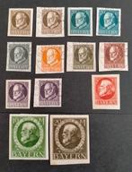 BAYERN Koning Ludwig III 1920 Mi94IIB-109IIB, Ophalen of Verzenden, Duitse Keizerrijk, Gestempeld