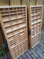 2 hele echte oude letterladen  uit drukkerij, Ophalen